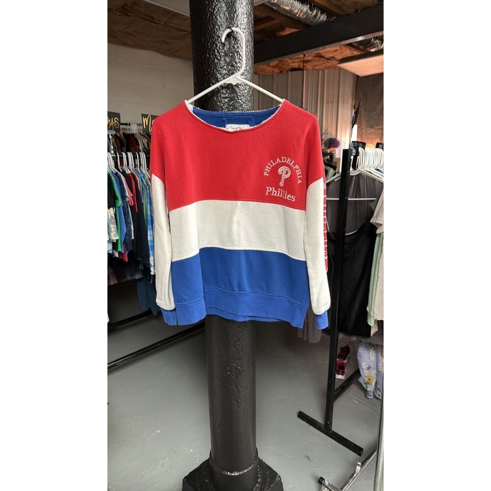 Vintage Style Phillies MLB Colorblock Sweatshirt - Soft As A Grape - 0071